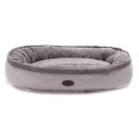 Harley & Cho (Харли энд Чо) Donut Grey овальный лежак для собак (серый)