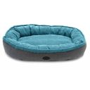 Harley & Cho (Харли энд Чо) Donut Ocean овальный лежак для собак (голубой)