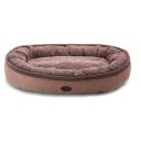 Harley & Cho (Харли энд Чо) Donut Brown овальный лежак для собак (коричневый)