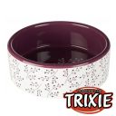 Trixie (Трикси) - Миска керамическая с веточками белая / ягодная