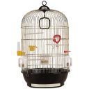 Ferplast (Ферпласт) Cage Diva Antique Brass клетка для канареек и мелких экзотических птиц, 40x40x65 см (металл цвета латунь)
