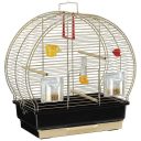 Ferplast (Ферпласт) Cage Luna 2 Antique Brass клетка для канареек и других маленьких экзотических птиц, 44,5x25x45,5 см (металл цвета латунь)