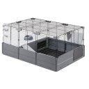 Ferplast (Ферпласт) Cage Multipla Black модульная клетка для средних грызунов, 107,5x72x50 см (черный металл)