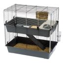 Ferplast (Ферпласт) Cage Rabbit 100 Double Black клетка для кролика, 95x57x93,5 см (черный металл)
