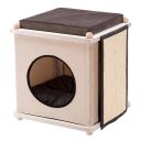 Ferplast (Ферпласт) Cat Tree Akira домик с когтеточкой и лежаком для кошек