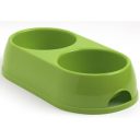 Moderna Модерна ЭКО двойная миска для собак и кошек, пластик, 2х570 мл, d-12 см