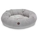 Harley & Cho (Харли энд Чо) Bagel Silver овальный лежак для кошек и собак (серый)