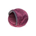 Harley & Cho (Харли энд Чо) Cover Plush Cherry лежак-норка для собак и кошек (вишнёвый)