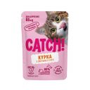 Catch! Влажный корм для взрослых кошек всех пород, курица и овощи кусочки в желе