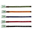 Lucky Pet (Лаки Пет) Ошейник брезентовый одинарный с кожей, 2 х 17-36 см