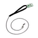 Lucky Pet (Лаки Пет) Поводок металлический с прорезиненной ручкой