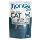 Monge (Монж) Grill Adult Sterilized Cat Trout - Влажный корм для взрослых стерилизованных котов с форелью в желе