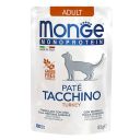 Monge (Монж) Monoprotein Pate Turkey Adult Cat - Влажный монопротеиновый корм для взрослых котов, индейка