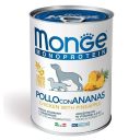 Monge (Монж) Dog Monoprotein Fruit Chicken with Pineapple - Влажный монопротеиновый корм для собак, курица с ананасом