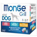 Monge (Монж) Grill Multipack Chicken & Turkey & Beef & Cod Fish - Набор паучей для собак с курицей, индейкой, говядиной, треской