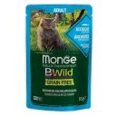 Monge (Монж) BWild Grain Free Wet Anchovies Adult Cat - Влажный беззерновой корм для взрослых котов, анчоус с овощами