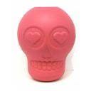 SodaPup (Сода Пап) Skull Treat Dispenser – Жевательная игрушка-диспенсер Череп для лакомств для собак, розовый