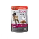 Nutrilove (НутриЛав) Кусочки с сочной говядиной в желе для кошек