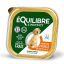 Equilibre & Instinct Влажный корм для щенков с птицей, морковью и молоком, паштет, 150 г