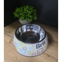 Миска для собак Brit Care с прорезиненным дном и металлическим вкладышем S