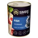 Savory (Cейвори) Cat Gourmand Fish - Консервированный корм для длинношерстных котов (рыба)