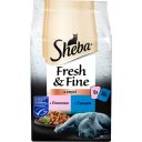 Sheba (Шеба) Fresh &Fine - Набор влажного корма с лососем, тунцом для котов в соусе, паучи