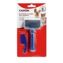 Camon (Камон) Cardatore cromato Con pettinino - щітка-пуходерка з гребінцем