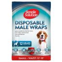 Simple Solutions (Симпл Солюшн) Disposable wrap for male small dogs - Влагопоглощающий поясок для кобелей