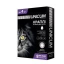 Unicum (Уникум) Complex Рremium - Капли от гельминтов, блох и клещей для котов, до 4 кг (4 пип)