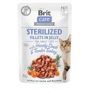 Brit Care Adult Sterilised Hearty Duck & Tender Turkey Влажный корм для кастрированных котов (утка и индейка в желе)