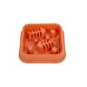 WahoPet (ВахоПет) - Миска для медленного кормления, с рыбками, оранжевая