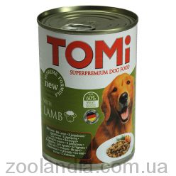 TOMi (Томи) ЯГНЕНОК (lamb) консервы корм для собак, банка