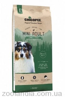 Chicopee (Чикопи) CNL Mini Adult Lamb & Rice – корм для взрослых собак мелких пород (с ягненком и рисом)