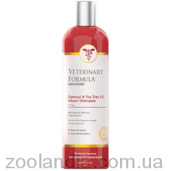 Veterinary Formula (Ветеринарная Формула) Advanced Oatmeal & Tea Tree Oil Shampoo  Увлажняющий лечебный шампунь для собак, антибактериальный, противовоспалительный