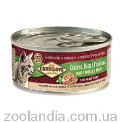 Carnilove Chicken, Duck&Pheasant Cat Adult консерви для котів з куркою, качкою та фазаном