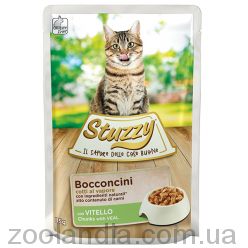 Stuzzy Cat Veal ШТУЗИ КЕТ ТЕЛЯТИНА в соусе корм для кошек, пауч, 85г
