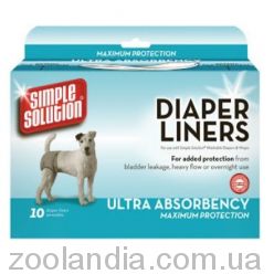 Simple Solutions Disposable Diaper Liner-Heavy Flow ULTRA влагопоглощающие гигиенические прокладки для животных