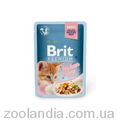 Brit Premium Cat pouch (Брит Премиум Кэт) - филе курицы в соусе для котят (пауч)