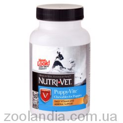 Нутрі-Вет «Паппі-Віт» комплекс вітамінів та мікроелементів для цуценят, жувальні таблетки