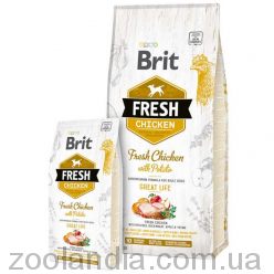 Brit Fresh (Брит Фрэш) Adult Chicken with Potato - беззерновой корм для взрослых собак (курица/картофель)