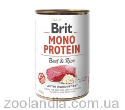 Brit Mono Protein Beef &Rice с говядиной и рисом