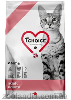 1st Choice (Фест Чойс) Adult Derma - Сухой диетический корм для котов (лосось)