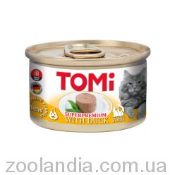 Tomi (Томи) Duck - Влажный корм для кошек (утка), мусс