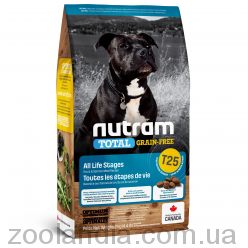 Nutram(Нутрам) T25 Total Grain-Free Salmon & Trout Dog Food - сухой корм для собак (с лососем и форелью беззерновой)
