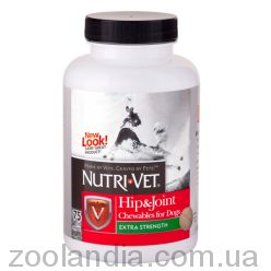 Nutri-Vet Зв'язки та Суглоби Екстра 2 Рівень (Hip&Joint Extra) глюкозамін хондроїтин МСМ для собак