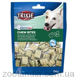 Trixie (Трикси) 31501 Denta Fun Chew Bites Лакомство для собак с петрушкой и мятой 150 гр