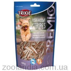 Trixie (Трикси) Premio Fish Rabbit Stripes - Лакомство для собак из мяса кролика, рыба 100гр