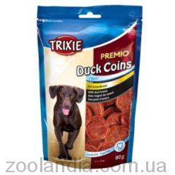 Trixie(Тріксі) Premio Duck Coins, з качкою ласощі для собак та цуценят