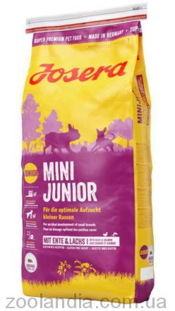 Josera (Йозера) Mini Junior - Корм для щенков мелких пород (утка лосось)