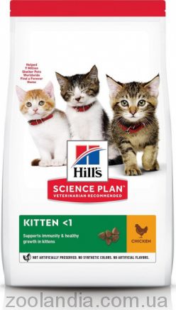 Hills ( Хілс ) SP Kitten Chicken корм для кошенят, вагітних та годуючих котів з куркою